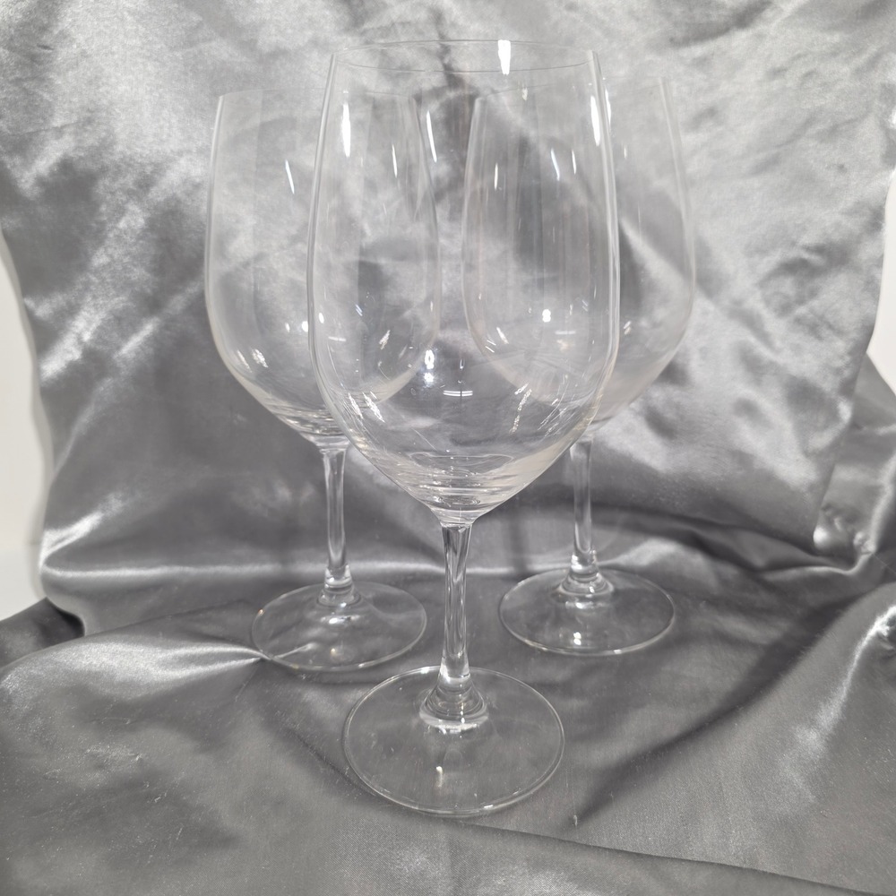 Spiegelau Crystal Wine Glasses Set of 3 Large Bowl Stemware Clear German Glass